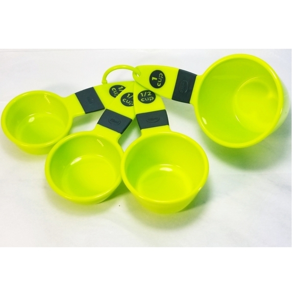4 Pieces Food Measuring Cup Set, Green - Picture 1 of 3